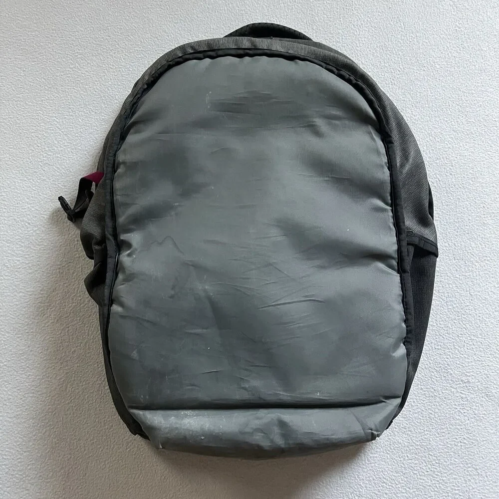 The North Face TNF Gray Magenta Pink Borealis Laptop School Hiking Backpack Bag